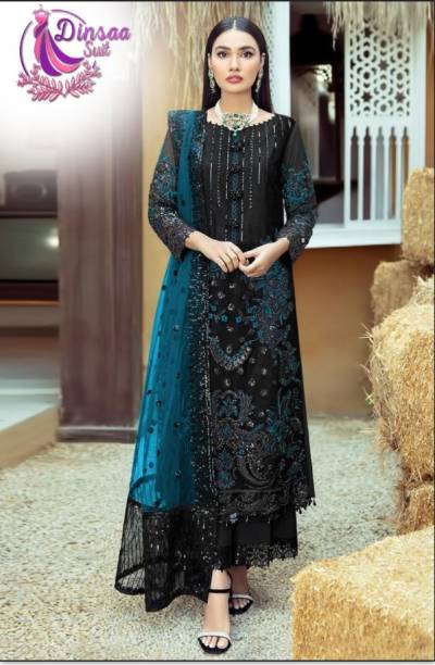 DS 102 By Dinsaa Suit Designer Partywear Pakistani Salwar Kameez Collection